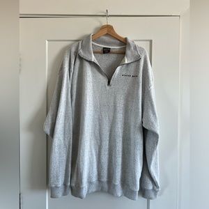 Grey Winter Park oversized quarter zip